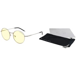 GUNNAR kancelářske/herní brýle ELLIPSE SILVER * jantárová skla * BLF 65 * GUNNAR focus