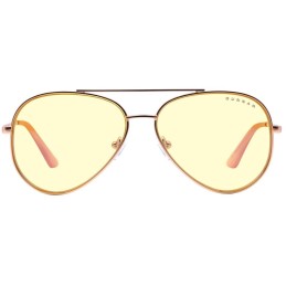 GUNNAR kancelářske/herní brýle MAVERICK ROSE GOLD * jantárová skla * BLF 65 *  GUNNAR focus