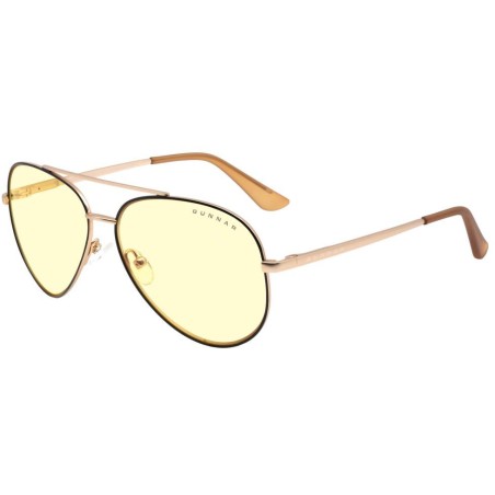 GUNNAR kancelářske/herní brýle MAVERICK BLACK/GOLD * jantárová skla * BLF 65 *  GUNNAR focus