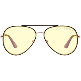 GUNNAR kancelářske/herní brýle MAVERICK BLACK/GOLD * jantárová skla * BLF 65 *  GUNNAR focus