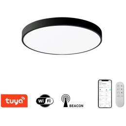 IMMAX NEO LITE SEMPLICI SMART stropní svítidlo 40cm 36W 2736 lm, s podporou BEACON, Wi-Fi, TUYA, černé