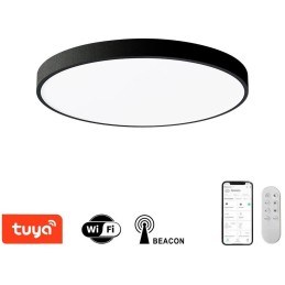 IMMAX NEO LITE SEMPLICI SMART stropní svítidlo 50cm 48W 3468 lm, s podporou BEACON, Wi-Fi, TUYA, černé