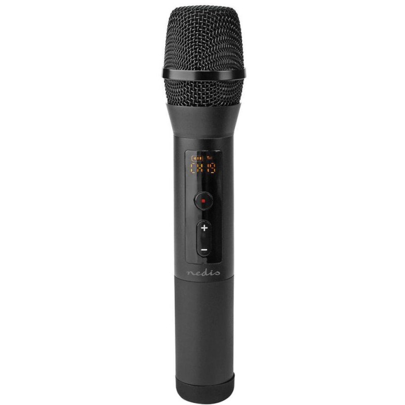 NEDIS bezdrátový mikrofon set/ Kardioid/ 1000 Ohm/ -95 dB/ ovládání hlasitosti/ černý