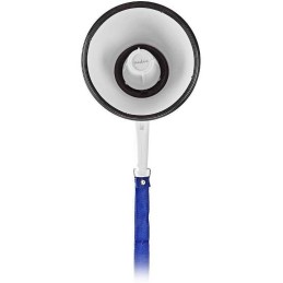 NEDIS megafon/ rozsah 250m/ hlasitost 115dB/ vestavěný mikrofon/ vestavěná siréna/ funkce nahrávání/ bílo-modrý