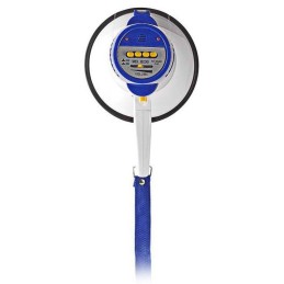 NEDIS megafon/ rozsah 250m/ hlasitost 115dB/ vestavěný mikrofon/ vestavěná siréna/ funkce nahrávání/ bílo-modrý