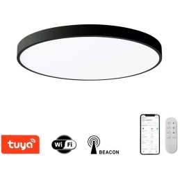 IMMAX NEO LITE SEMPLICI SMART stropní svítidlo 60cm 60W 4500 lm, s podporou BEACON, Wi-Fi, TUYA, černé