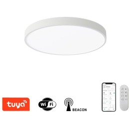 IMMAX NEO LITE SEMPLICI SMART stropní svítidlo 40cm 36W 2736 lm, s podporou BEACON, Wi-Fi, TUYA, bílé
