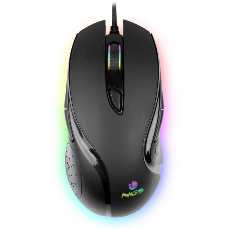 NGS myš GMX-125/ Drátová/ Herní/ 8 tlačítek/ 7200dpi/ LED podsvícení/ USB