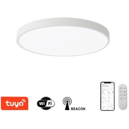 IMMAX NEO LITE SEMPLICI SMART stropní svítidlo 50cm 48W 3468 lm, s podporou BEACON, Wi-Fi, TUYA, bílé