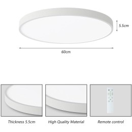 IMMAX NEO LITE SEMPLICI SMART stropní svítidlo 60cm 60W 4500 lm, s podporou BEACON, Wi-Fi, TUYA, bílé