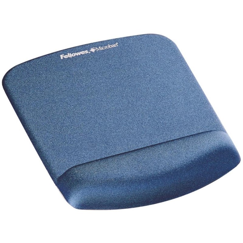 FELLOWES podložka pod myš a zápěstí PlushTouch modrá