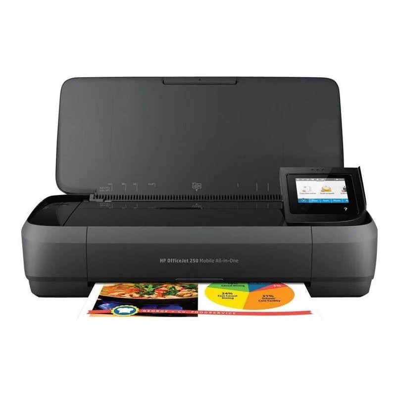 HP Officejet 250 mobilní/ PSC/ A4/ 10/7 ppm/ 4800x1200dpi/ USB/ wifi/ ADF