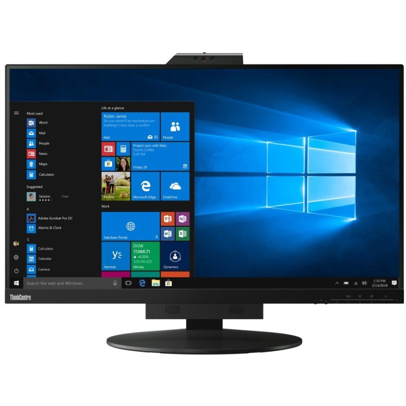 Lenovo TIO27-Monitor refresh/ 27'' IPS/ 16:9/ 2560 x 1440 QHD/ 350cd/m2/ 1000:1 / 4ms/ HDMI/ DP/ USB/ PIVOT/ VESA/