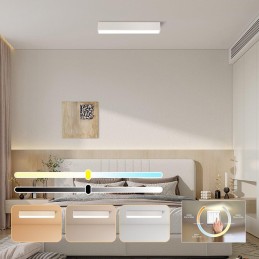 IMMAX NEO LITE LUNGO SMART stropní svítidlo 58cm 20W 1520lm, s podporou BEACON, Wi-Fi, TUYA, bílé