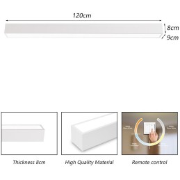 IMMAX NEO LITE LUNGO SMART stropní svítidlo 120cm 38W  2882lm, s podporou BEACON, Wi-Fi, TUYA, bílé