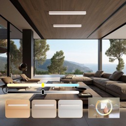 IMMAX NEO LITE LUNGO SMART stropní svítidlo 120cm 38W  2882lm, s podporou BEACON, Wi-Fi, TUYA, bílé