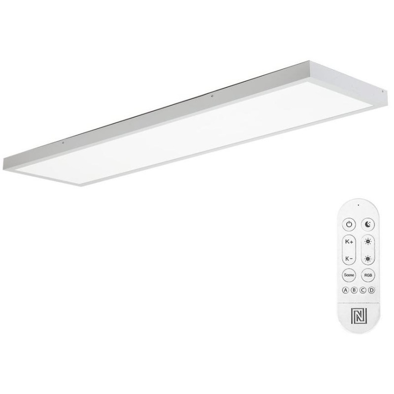 IMMAX NEO LITE FRAME SMART stropní svítidlo 120x30cm, IP44, CCT, s podporou BEACON, Wi-Fi, TUYA, bílé