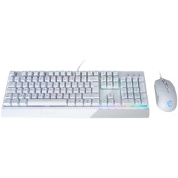 MSI herní set klávesnice s myší VIGOR GK30 COMBO WHITE/ drátový/ bílý/ RGB podsvícení/ USB/ CZ+SK layout