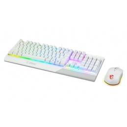MSI herní set klávesnice s myší VIGOR GK30 COMBO WHITE/ drátový/ bílý/ RGB podsvícení/ USB/ CZ+SK layout