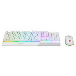 MSI herní set klávesnice s myší VIGOR GK30 COMBO WHITE/ drátový/ bílý/ RGB podsvícení/ USB/ CZ+SK layout