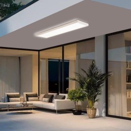 IMMAX NEO LITE FRAME SMART stropní svítidlo 120x30cm, IP44, CCT, s podporou BEACON, Wi-Fi, TUYA, bílé