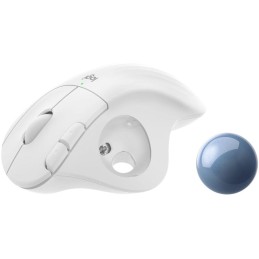Logitech myš Trackball Ergo M575/ bezdrátová/ 5 tlačítek/ 2000dpi/ USB/ bílá