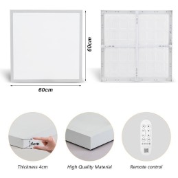 IMMAX NEO LITE FRAME SMART stropní svítidlo 60x60cm , IP44, CCT, s podporou BEACON, Wi-Fi, TUYA, bílé