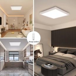 IMMAX NEO LITE FRAME SMART stropní svítidlo 60x60cm , IP44, CCT, s podporou BEACON, Wi-Fi, TUYA, bílé