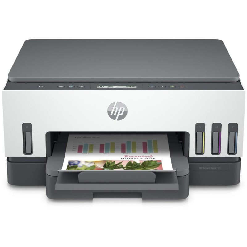 HP Smart Tank 720/ color/ A4/ PSC/ 15/9ppm/ 4800x1200dpi/ AirPrint/ HP Smart Print/ Cloud Print/ ePrint/ USB/ WiFi/ BT/