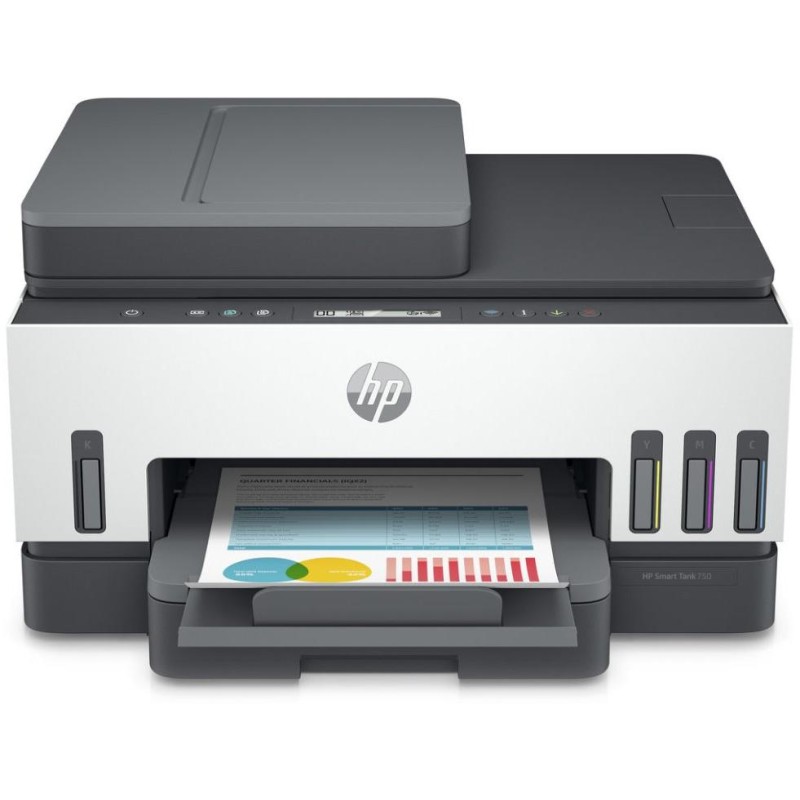 HP Smart Tank 750/ color/ A4/ PSC/ 15/9ppm/ 4800x1200dpi/ AirPrint/ HP Smart Print/ Cloud Print/ ePrint/ USB/ WiFi/ BT/
