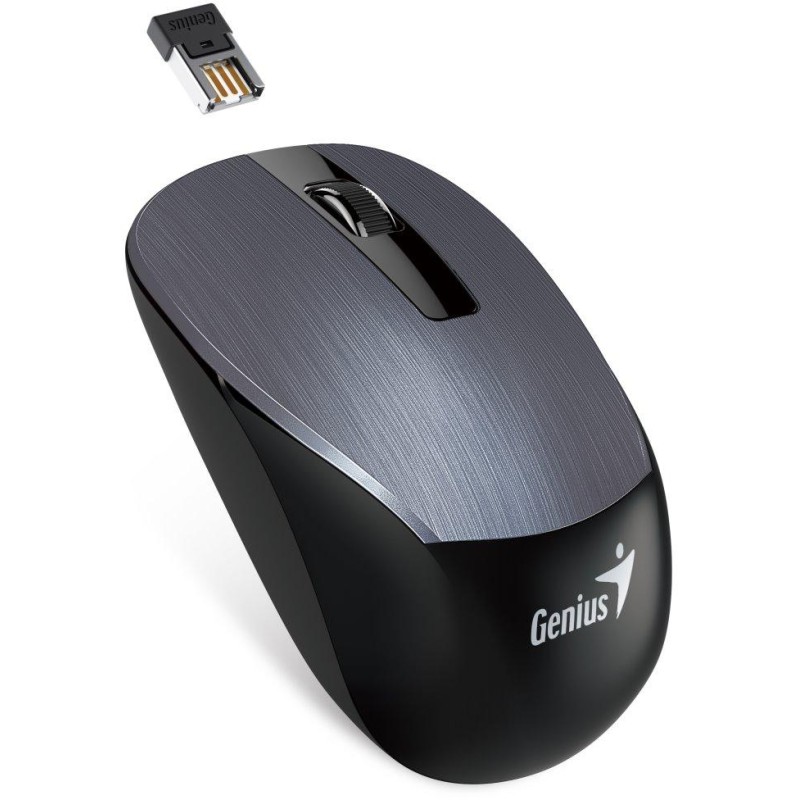 GENIUS NX-7015/ 1600 dpi/ Blue-Eye senzor/ bezdrátová/ kovově šedá