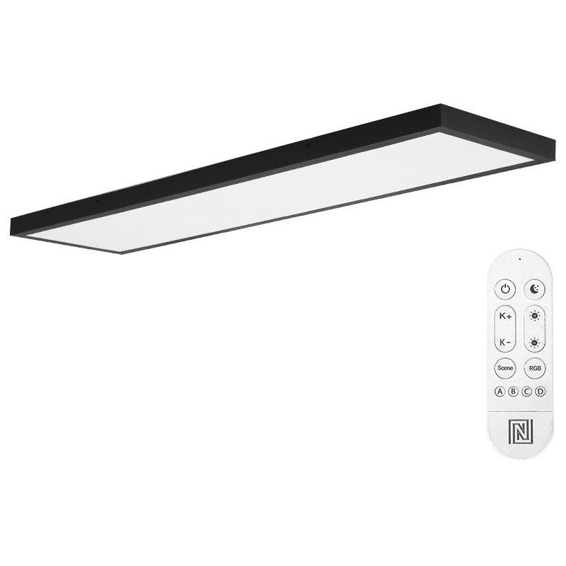 IMMAX NEO LITE FRAME SMART stropní svítidlo 120x30cm, IP44, CCT, s podporou BEACON, Wi-Fi, TUYA, černé