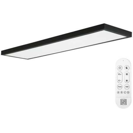 IMMAX NEO LITE FRAME SMART stropní svítidlo 120x30cm, IP44, CCT, s podporou BEACON, Wi-Fi, TUYA, černé