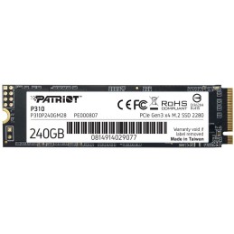 PATRIOT P310 240GB SSD / Interní / M.2 PCIe Gen3 x4 NVMe 1.3 / 2280