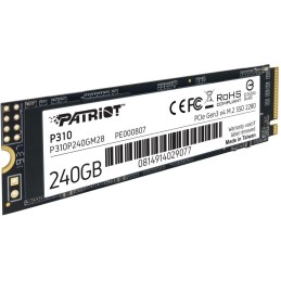 PATRIOT P310 240GB SSD / Interní / M.2 PCIe Gen3 x4 NVMe 1.3 / 2280