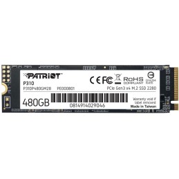 PATRIOT P310 480GB SSD / Interní / M.2 PCIe Gen3 x4 NVMe 1.3 / 2280
