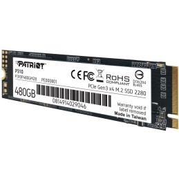 PATRIOT P310 480GB SSD / Interní / M.2 PCIe Gen3 x4 NVMe 1.3 / 2280