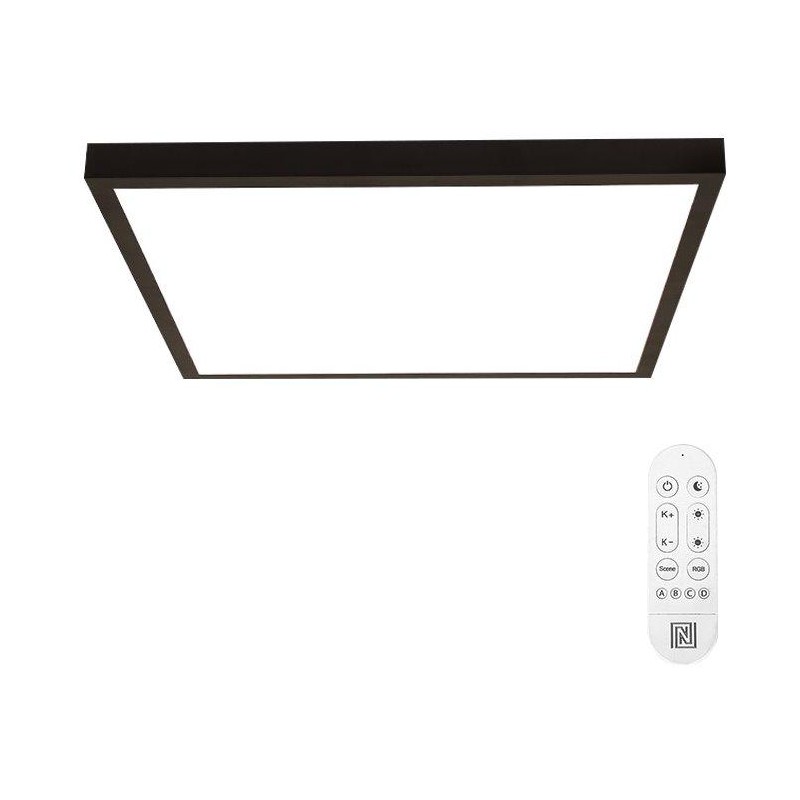 IMMAX NEO LITE FRAME SMART stropní svítidlo 60x60cm, IP44, CCT,  s podporou BEACON, Wi-Fi, TUYA, černé