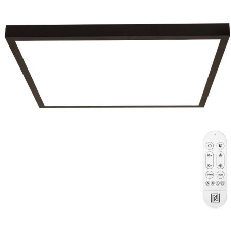 IMMAX NEO LITE FRAME SMART stropní svítidlo 60x60cm, IP44, CCT,  s podporou BEACON, Wi-Fi, TUYA, černé
