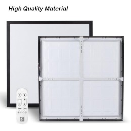 IMMAX NEO LITE FRAME SMART stropní svítidlo 60x60cm, IP44, CCT,  s podporou BEACON, Wi-Fi, TUYA, černé