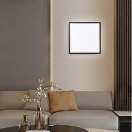 IMMAX NEO LITE FRAME SMART stropní svítidlo 60x60cm, IP44, CCT,  s podporou BEACON, Wi-Fi, TUYA, černé