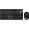 GENIUS LuxeMate Q8000/ Wireless set 2.4GHz mini receiver/ USB/ black/ retro design/ CZ+SK layout