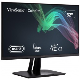 ViewSonic VP3256-4K / 32"/ IPS/ 16:9/ 3840x2160/ 5ms/ 350cd/m2/ DP/ HDMI/ 2xUSB-A/ USB-B / USB-C/ PIVOT/ Repro