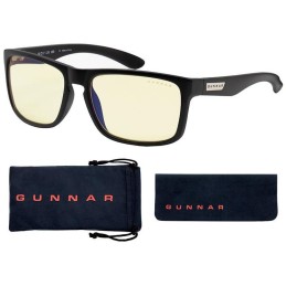 GUNNAR kancelářske/herní dioptrické brýle INTERCEPT READER ONYX * jantárová skla * BLF 65 * dioptrie +1