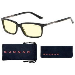 GUNNAR kancelářske/herní dioptrické brýle HAUS READER ONYX * jantárová skla * BLF 65 * dioptrie +2