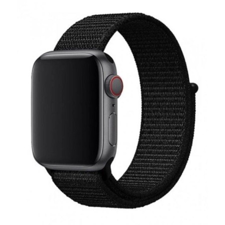 Swissten řemínek pro apple watch nylonový 38 / 40 / 41 mm černý