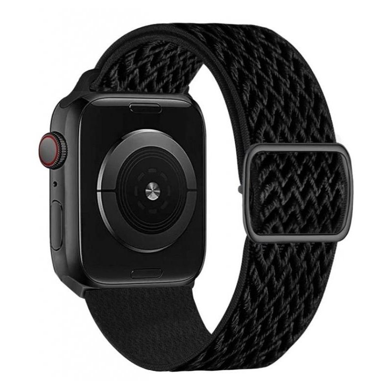 Swissten řemínek pro apple watch nylonový 38 / 40 / 41 mm černý (se sponou)