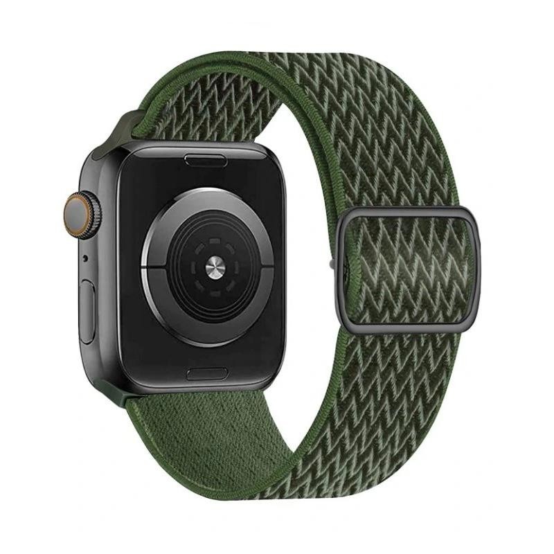 Swissten řemínek pro apple watch nylonový 38 / 40 / 41 mm khaki (se sponou)