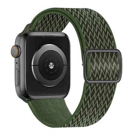 Swissten řemínek pro apple watch nylonový 38 / 40 / 41 mm khaki (se sponou)