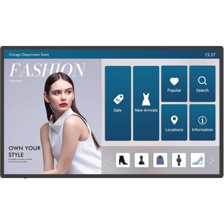 BENQ panel 43" IL4301/ dotykový/ UHD 4K/ provoz 24/7/ VGA/ 2x HDMI/ DP/ RS232/ RJ45/ USB/ Android